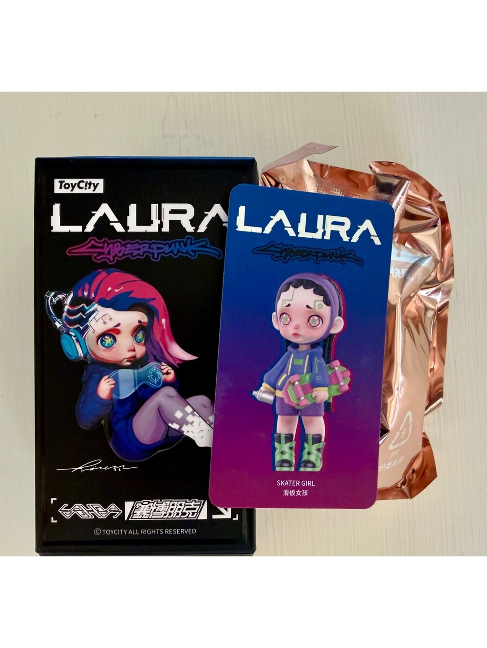 Laura Cyberpunk Series Skater Girl SECRET Toy Figure 1/144 Blind Box Confirmed